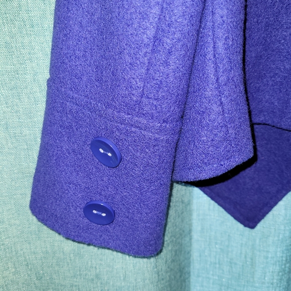 Womens Blue fall/winter Jacket - Picture 5 of 6